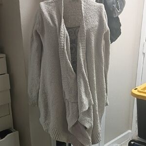 UGG Cream Draped Cardigan